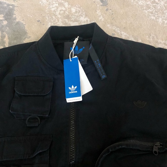 NWT ADIDAS ORIGINALS BLUE VERSION BOMBER JACKET HD4800 - Picture 15 of 16